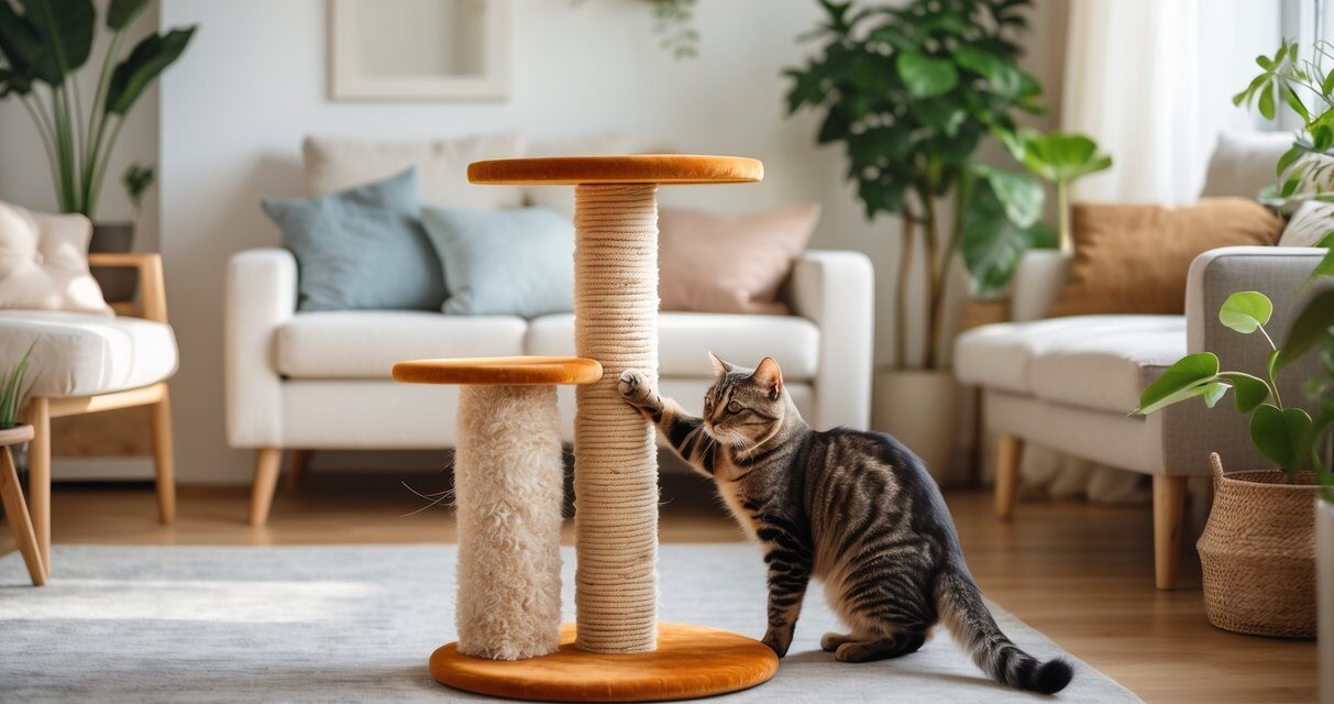 Sådan skaber du et kattevenligt hjem med et kradsetræ til kattene