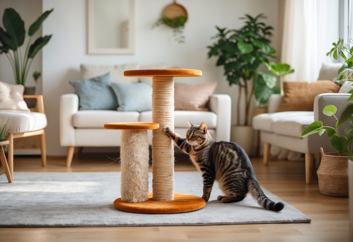 Sådan skaber du et kattevenligt hjem med et kradsetræ til kattene