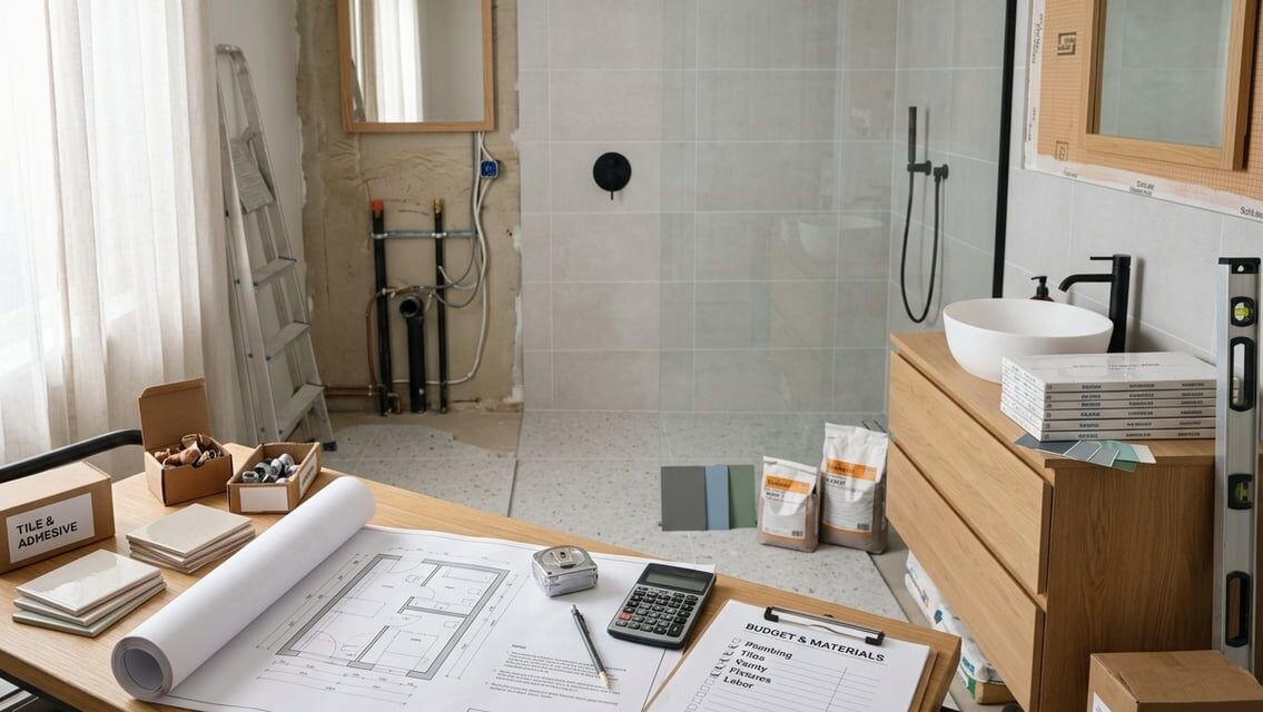 Renovering af badeværelse – sådan planlægger du budget, materialer og rækkefølge